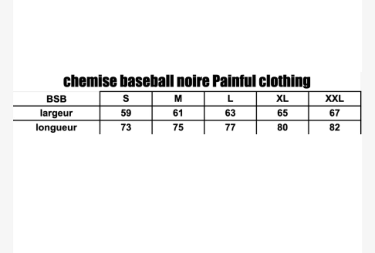 Chemise Baseball-Painful