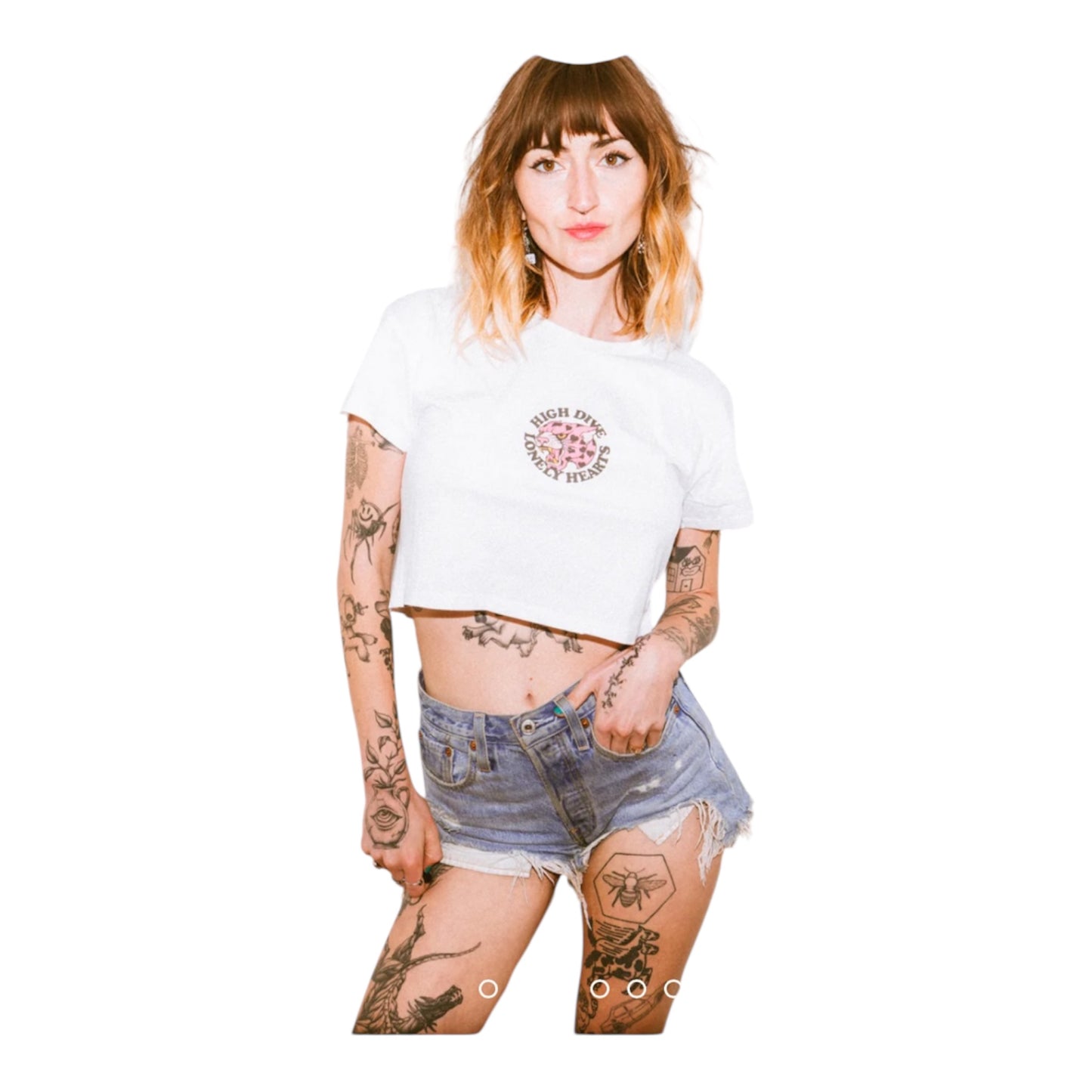 T-Shirt court Lonely Heart blanc - High Dive