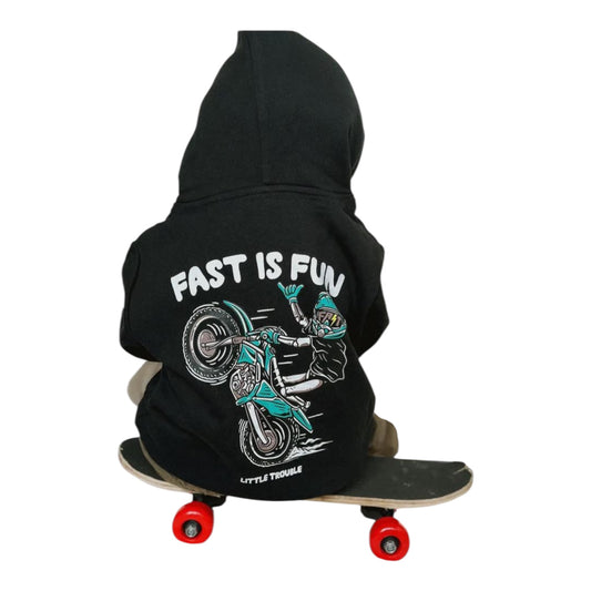Sweat à capuche « Fast is fun »