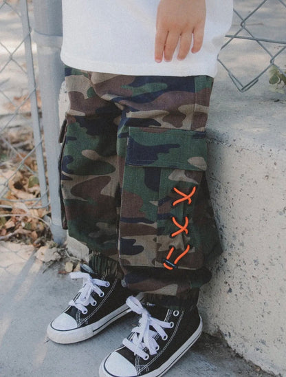 Pantalon cargo camo