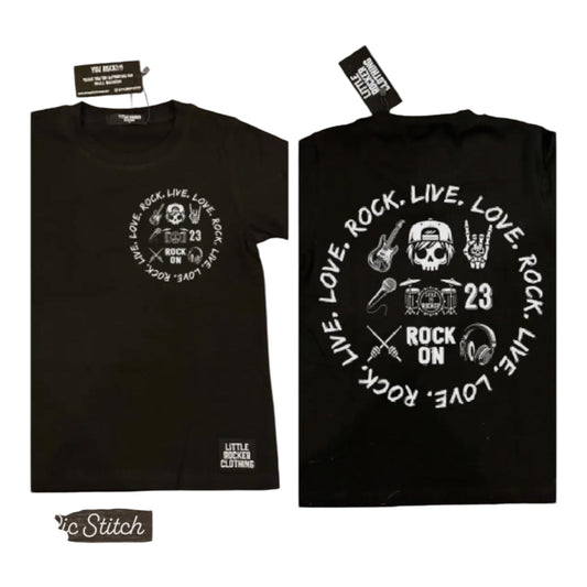 T-shirt love rock- Little rocker